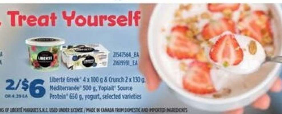Liberté Greek & Yoplait Yogurt