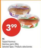 PC TOPPED HUMMUS