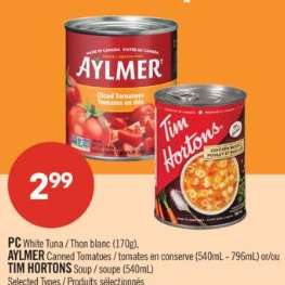 AYLMER Canned Tomatoes / tomates en conserve