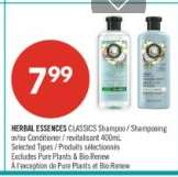HERBAL ESSENCES CLASSICS Shampoo / Shampooing or/au Conditioner / revitalisant
