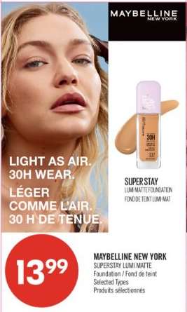 MAYBELLINE NEW YORK SUPERSTAY LUMI MATTE