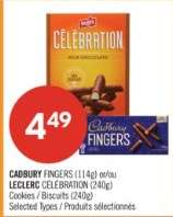 CADBURY FINGERS / LECLERC CÉLÉBRATION