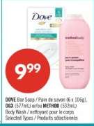 DOVE Bar Soap / OGX / METHOD