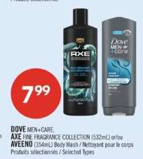 DOVE MEN+CARE, AXE FINE FRAGRANCE COLLECTION