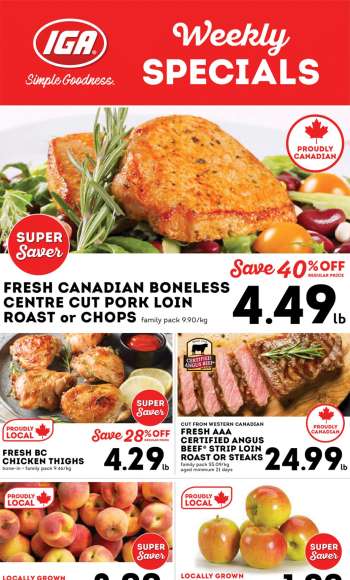 IGA Simple Goodness Flyer - August 22, 2025 - August 28, 2025.