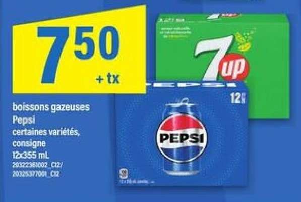 BOISSONS GAZEUSES PEPSI