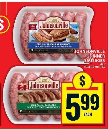 JOHNSONVILLE DINNER SAUSAGES