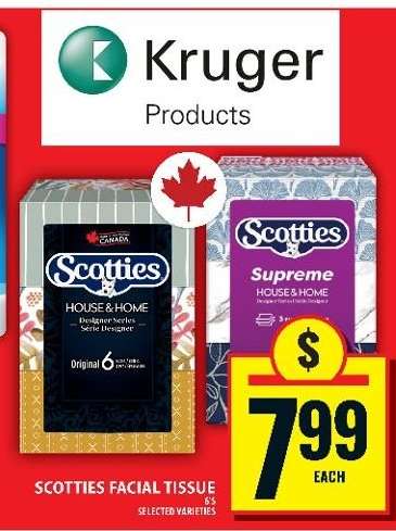 Scotties Facial Tissue