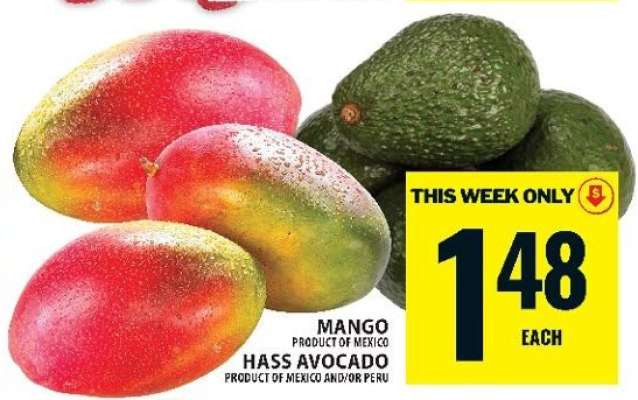 Mango and Hass Avocado