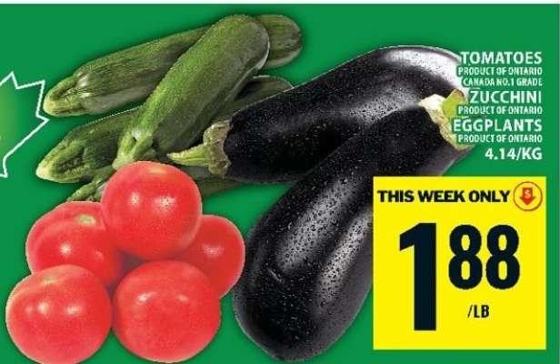 Tomatoes, Zucchini, Eggplants
