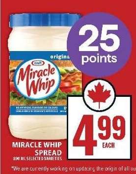 Miracle Whip Spread