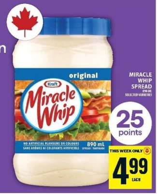 Miracle Whip Spread