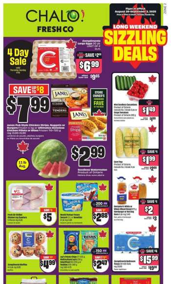 Chalo! FreshCo. Flyer - August 28, 2025 - September 03, 2025.