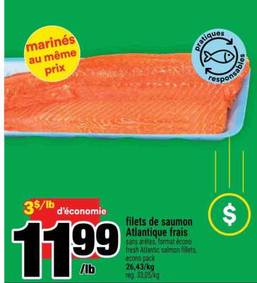 FILETS DE SAUMON ATLANTIQUE FRAIS
