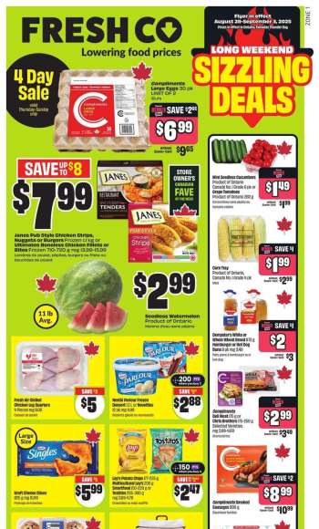 FreshCo. Flyer - August 28, 2025 - September 03, 2025.