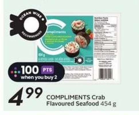 COMPLIMENTS Crab-Flavoured Seafood 454 g