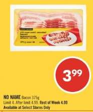 NO NAME Bacon 375g