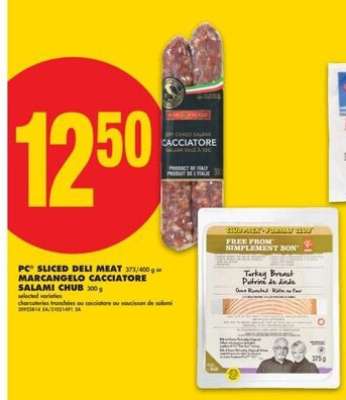 PC Sliced Deli Meat / Marcangelo Cacciatore Salami Chub