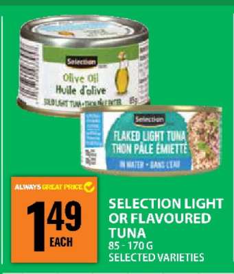 Selection Light or Flavoured Tuna