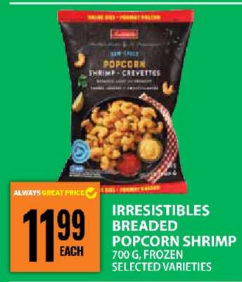 Irresistibles Breaded Popcorn Shrimp
