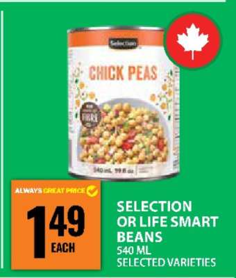 SELECTION OR LIFE SMART BEANS