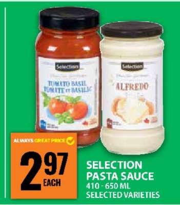 SELECTION PASTA SAUCE