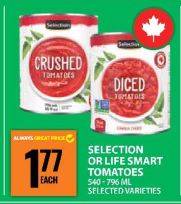 SELECTION OR LIFE SMART TOMATOES