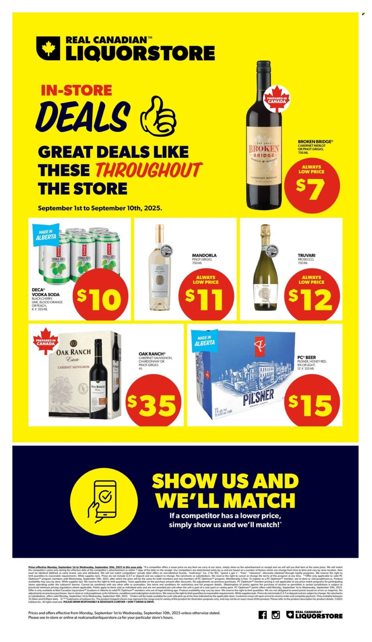 Real Canadian Liquorstore flyer - September 01, 2025 - September 10, 2025. Page 1