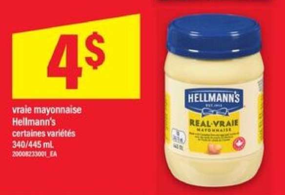 vraie mayonnaise Hellmann's