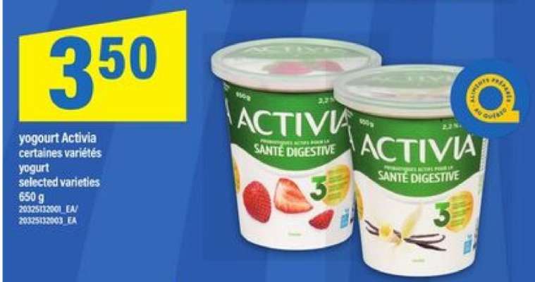 Yogourt Activia
