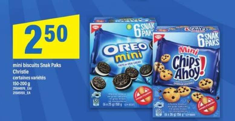 mini biscuits Snak Paks