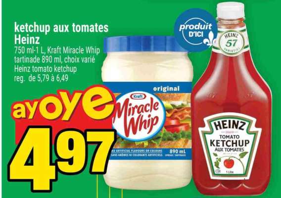 Ketchup aux tomates Heinz