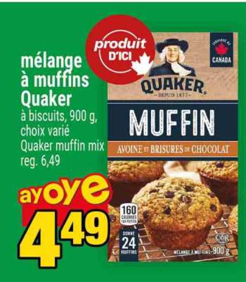 MÉLANGE À MUFFINS QUAKER