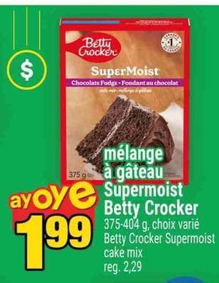 Supermoist Betty Crocker