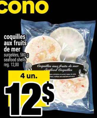 COQUILLES AUX FRUITS DE MER