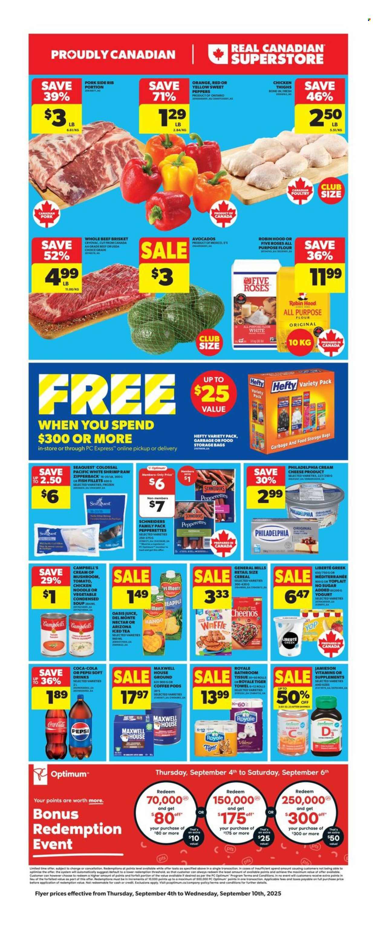 Real Canadian Superstore flyer - September 04, 2025 - September 10, 2025. Page 1