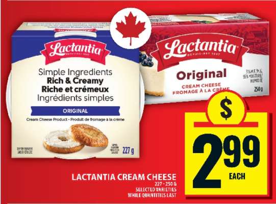 LACTANTIA CREAM CHEESE