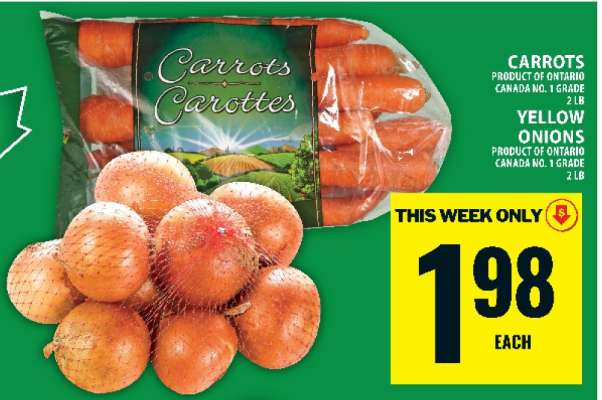 Carrots and Yellow Onions