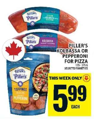 Piller's Kolbassa or Pepperoni for Pizza
