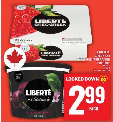 LIBERTÉ Greek or Méditerranée Yogurt