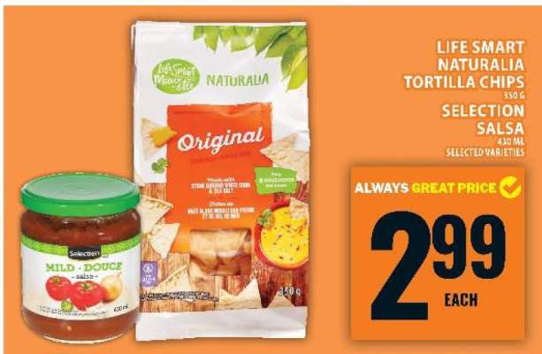Life Smart Naturalia Tortilla Chips & Selection Salsa