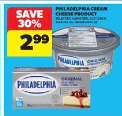 PHILADELPHIA CREAM CHEESE PRODUCT