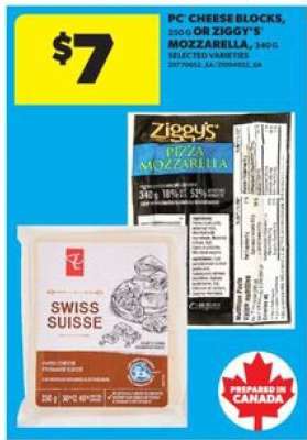 PC Cheese Blocks or Ziggy's Mozzarella
