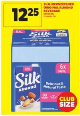 Silk Unsweetened Original Almond Beverage