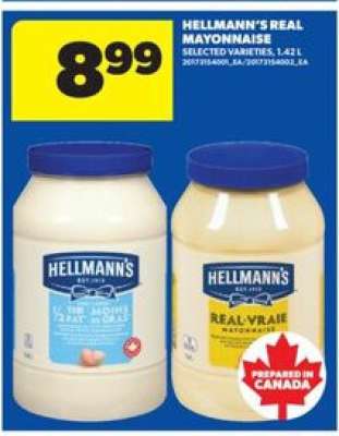 HELLMANN'S REAL MAYONNAISE
