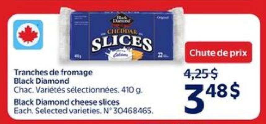 Black Diamond Cheese Slices