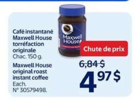 Maxwell House Original Roast Instant Coffee