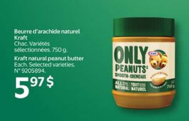 Kraft Natural Peanut Butter