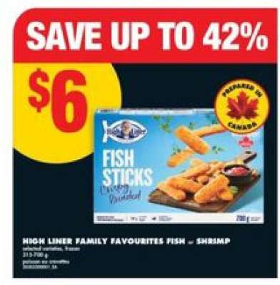 HIGH LINER FAMILY FAVOURITES FISH or SHRIMP