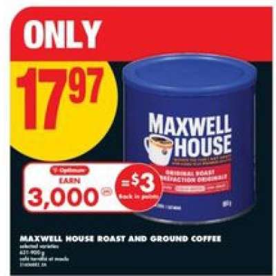 MAXWELL HOUSE Roast and Ground Coffee